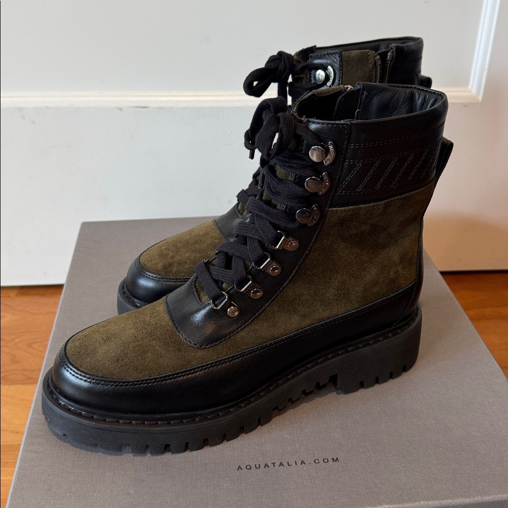 Aquatalia Suede And Leather Boots NWT